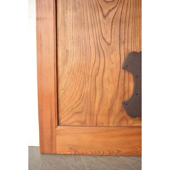 二枚板 総欅蔵戸　W0259 