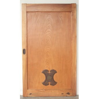 一枚板 総欅蔵戸　W0260