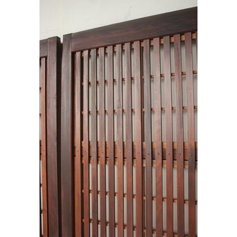 障子枠付 細身格子戸 4枚1組　L1216 