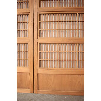 障子枠付 細身格子戸 4枚1組　L1216 