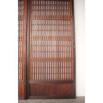 障子枠付 細身格子戸 4枚1組　L1216 