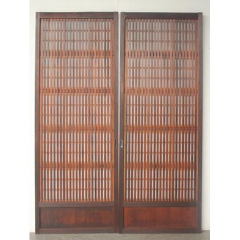 障子枠付 細身格子戸 4枚1組　L1216 AB　表