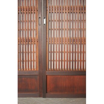 障子枠付 細身格子戸 4枚1組　L1216 