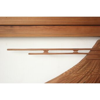 大島五雲系 木彫欄間 2枚1組　R0565 