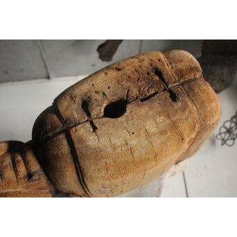 普賢菩薩 象 木彫　X648 