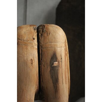 普賢菩薩 象 木彫　X648 