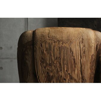 普賢菩薩 象 木彫　X648 