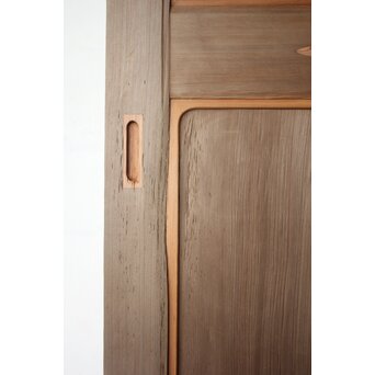 神代杉一枚板帯戸 4枚1組　B1129 ひっかき傷１