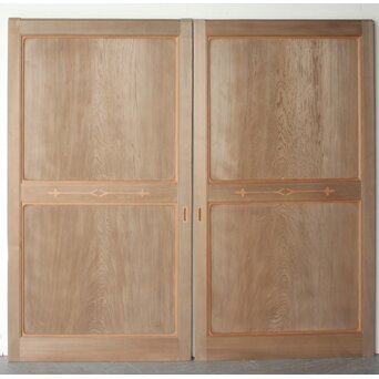 神代杉一枚板帯戸 4枚1組　B1129 AB　ウラ