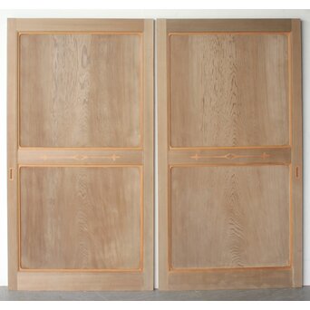 神代杉一枚板帯戸 4枚1組　B1129 CD　表