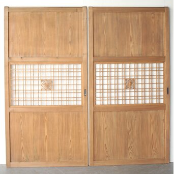 組子の板戸 2枚1組　B1130 B面