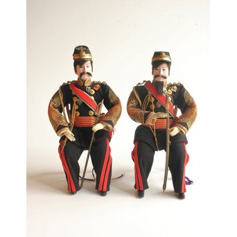 京都丸平 大木平蔵 大将人形 明治天皇陛下 共箱　U420