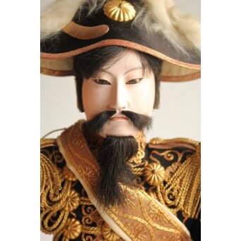 京都丸平 大木平蔵 大将人形 明治天皇陛下 共箱　U420 