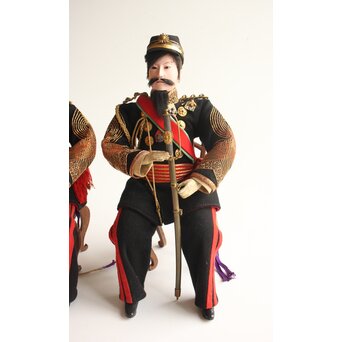 京都丸平 大木平蔵 大将人形 明治天皇陛下 共箱　U420 