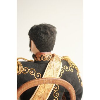 京都丸平 大木平蔵 大将人形 明治天皇陛下 共箱　U420 