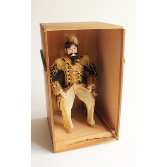京都丸平 大木平蔵 大将人形 明治天皇陛下 共箱　U420 