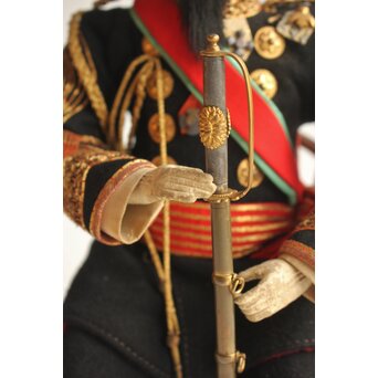 京都丸平 大木平蔵 大将人形 明治天皇陛下 共箱　U420 