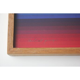 靉嘔  GRADATION RAINBOW シルクスクリーン 額装　Z927 