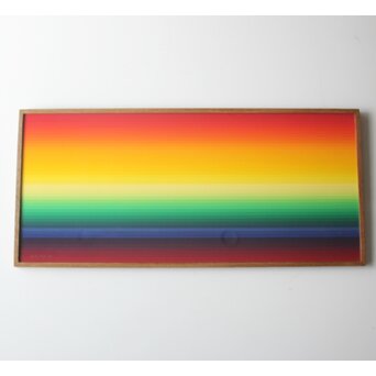 靉嘔  GRADATION RAINBOW シルクスクリーン 額装　Z927