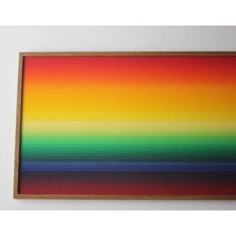 靉嘔  GRADATION RAINBOW シルクスクリーン 額装　Z927 