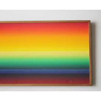 靉嘔  GRADATION RAINBOW シルクスクリーン 額装　Z927 