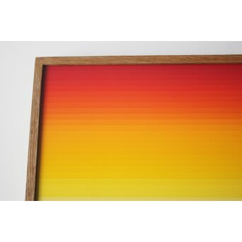 靉嘔  GRADATION RAINBOW シルクスクリーン 額装　Z927 