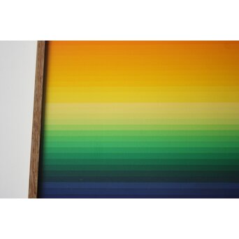 靉嘔  GRADATION RAINBOW シルクスクリーン 額装　Z927 