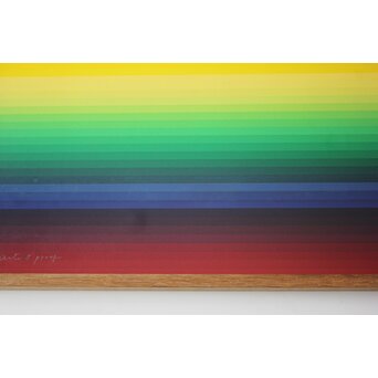 靉嘔  GRADATION RAINBOW シルクスクリーン 額装　Z927 