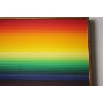 靉嘔  GRADATION RAINBOW シルクスクリーン 額装　Z927 