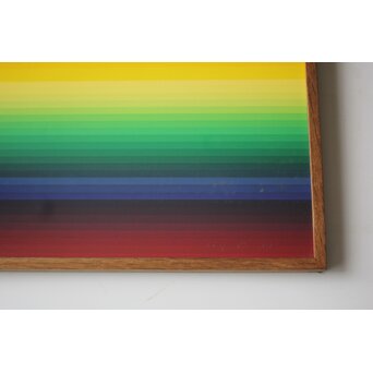 靉嘔  GRADATION RAINBOW シルクスクリーン 額装　Z927 