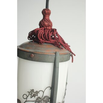 蔦文 銅装飾電笠　A564 