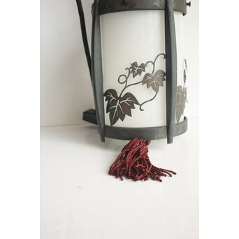 蔦文 銅装飾電笠　A564 