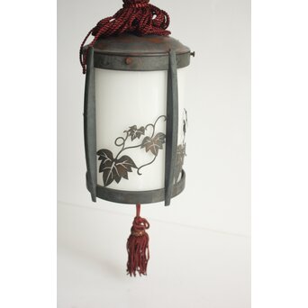 蔦文 銅装飾電笠　A564 