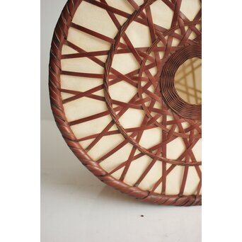 三世 和田和一斎 篭電燈傘 竹編　U421 