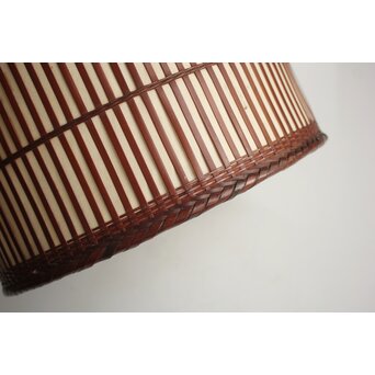 三世 和田和一斎 篭電燈傘 竹編　U421 