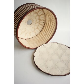 三世 和田和一斎 篭電燈傘 竹編　U421 