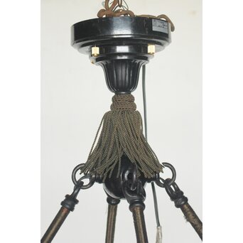 鳳凰紋 4灯シャンデリア照明　A566 