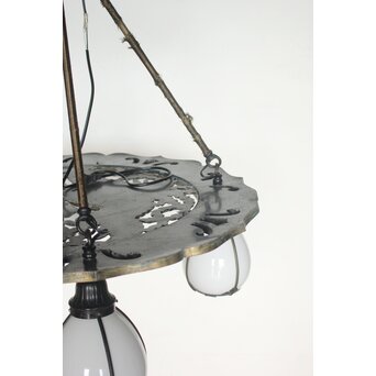 鳳凰紋 4灯シャンデリア照明　A566 