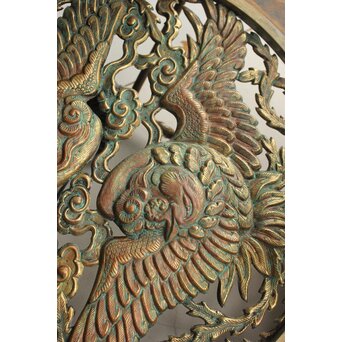 鳳凰紋 4灯シャンデリア照明　A566 