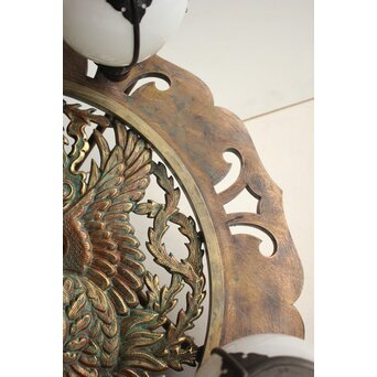 鳳凰紋 4灯シャンデリア照明　A566 