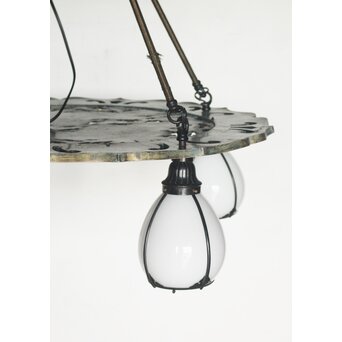 鳳凰紋 4灯シャンデリア照明　A566 