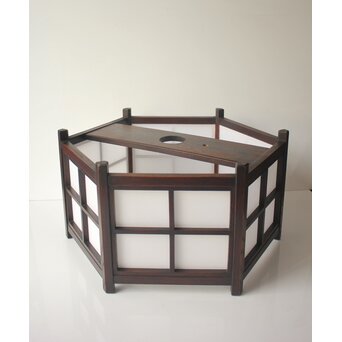 松本民芸家具か 六角ペンダント照明　A0569 