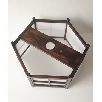 松本民芸家具か 六角ペンダント照明　A0569 