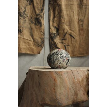 松井康成 象裂紋花瓶　P646