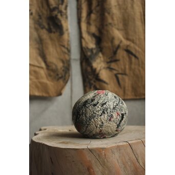 松井康成 象裂紋花瓶　P646 