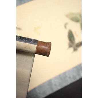 渡辺清 群蝶図 紙本掛軸　Z935 