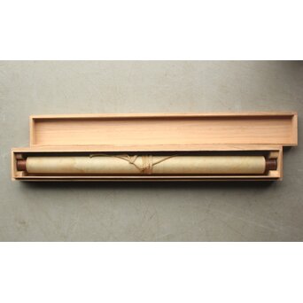 古画 水墨 四睡図 無落款 掛軸　Z940 