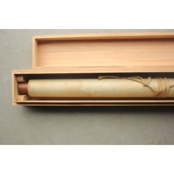 古画 水墨 四睡図 無落款 掛軸　Z940 