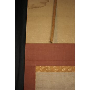 古画 水墨 四睡図 無落款 掛軸　Z940 