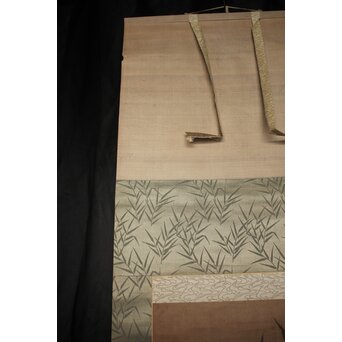 水墨画 古画 竹虎 紙本掛軸　Z941 